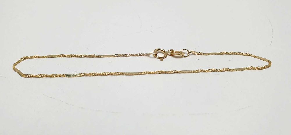 Piękna złota bransoletka P585 0,63G 18CM !!