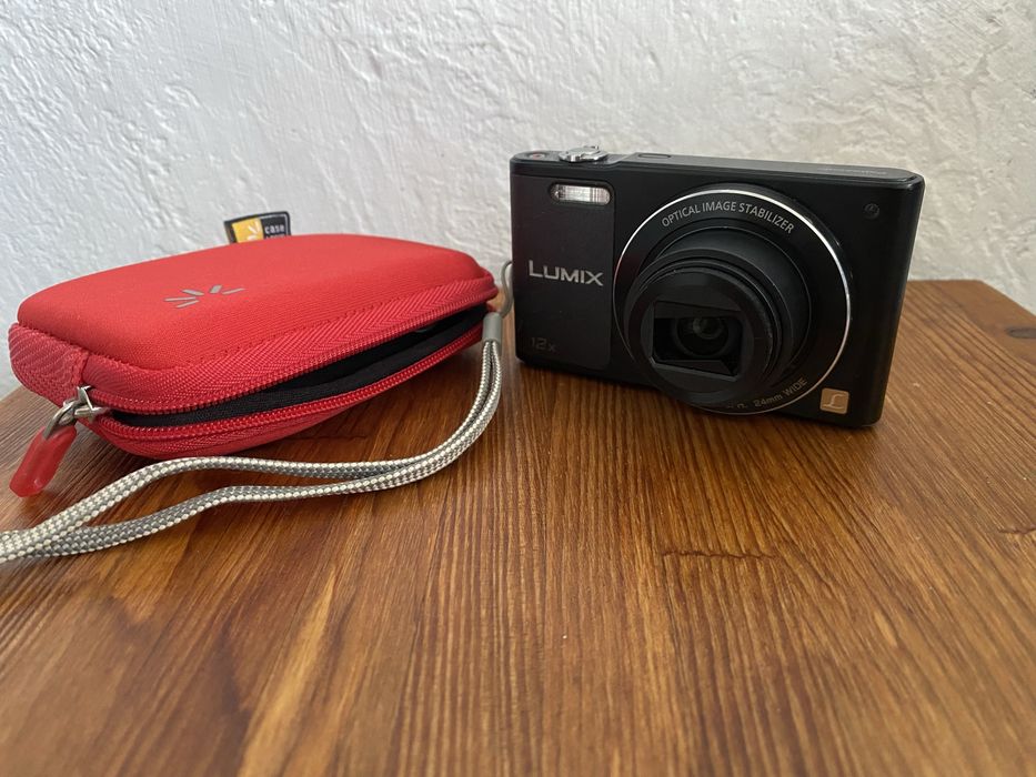 Цифровий фотоаппарат Panasonic Lumix DMC-SZ10 (16 MP, 12x Zoom, Wi-Fi) + карта 32 ГБ та чохол