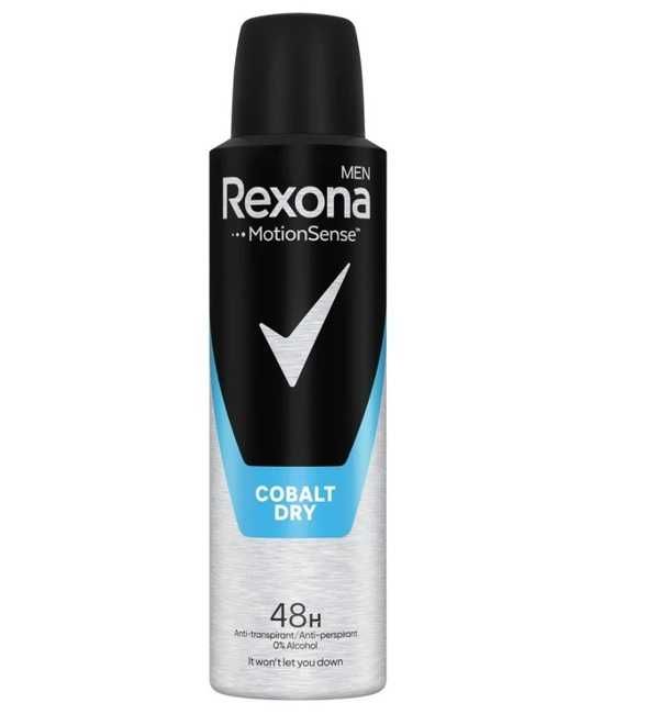 5x150ml Rexona men Cobalt Dry antyperspirant cena jedn. 8 zł