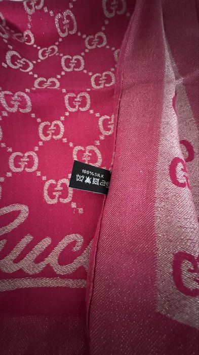 Яскравий палантин Gucci | 100% Silk