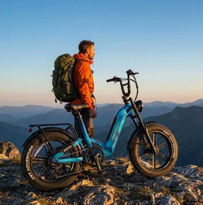Rower elektryczny Vortex Jobobike - NOWOŚĆ, fatbike, pełna amortyzacja
