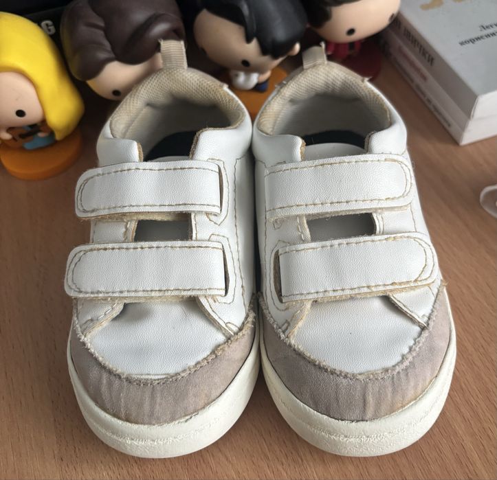 Дитячі кеди / кросівки H&M 23 розмір (14,5 см) біло-бежеві