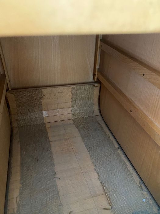 Antyczne biurko z lat 40 plus krzesło