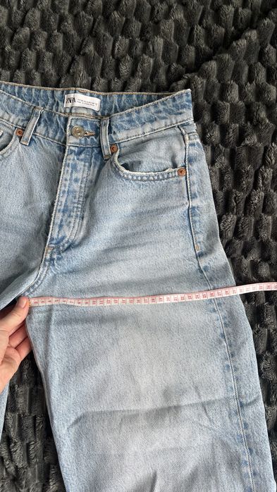 Zara джинси кюлоти блакитні high rise culottes