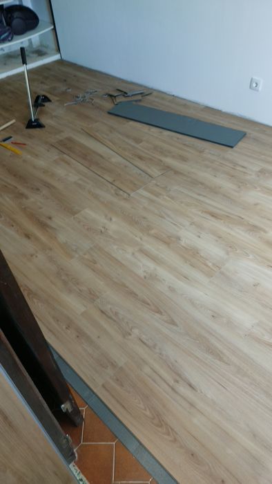 Aplicação de pavimento Flutuante