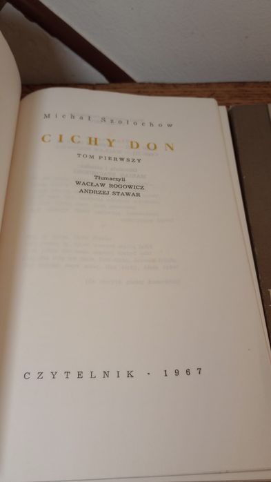 Cichy Don. Michał Szołochow. 1-4 tomy.