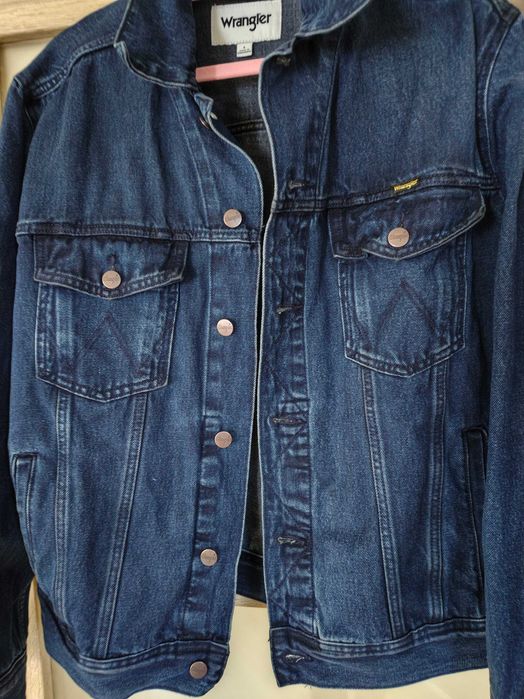 Wrangler kurtka męska jeansowa bez kaptura Authentic Jacket rozmiar L i XL - KURTKI NOWE