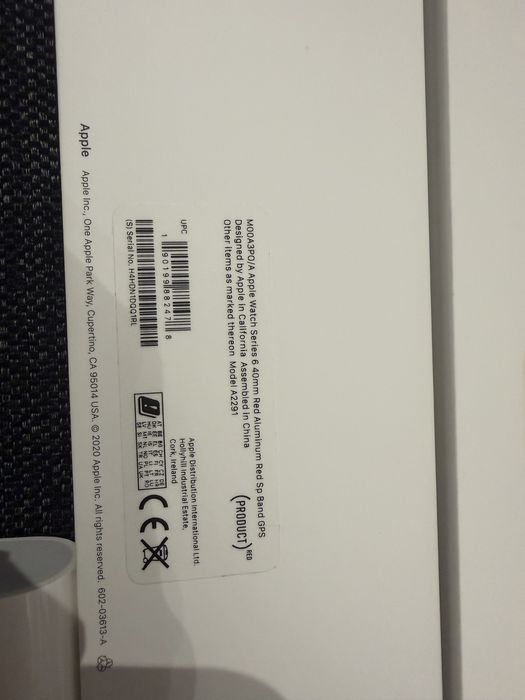 Apple watch serie 6 - em aluminio Vermelho