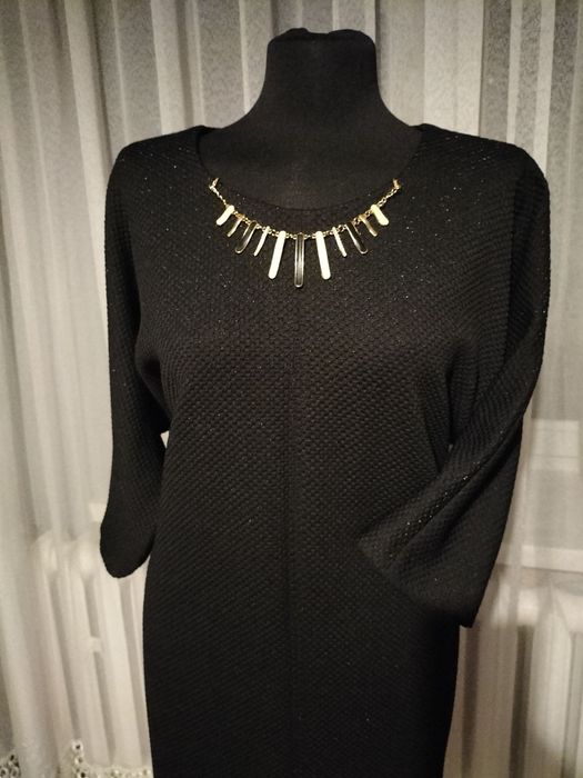 Nowa elegancka sukienka czarna XL