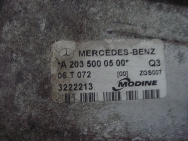 Radiador do intercooler MERCEDES-BENZ Classe C Coupé (CL203)
