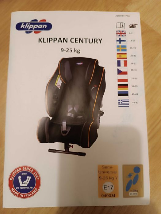 Cadeira auto Klippan Century RF Exclusivo
