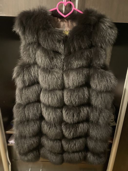 Хутряна жилетка із хутра песця