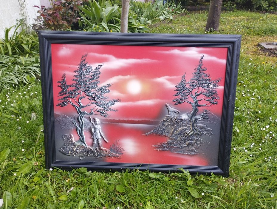 Obraz w drewnianej ramie