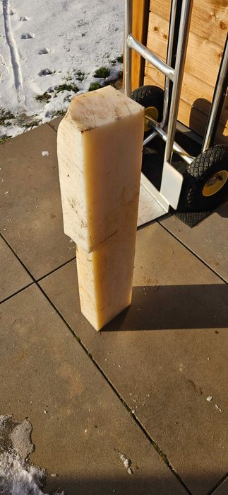 Blok polamid PA6 nylon 8,8 kg CNC Wysyłka