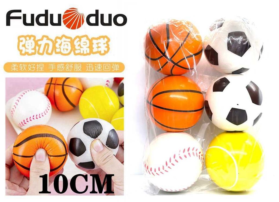 Bolas de Força de Preensão em Material PU, Macias e Leves