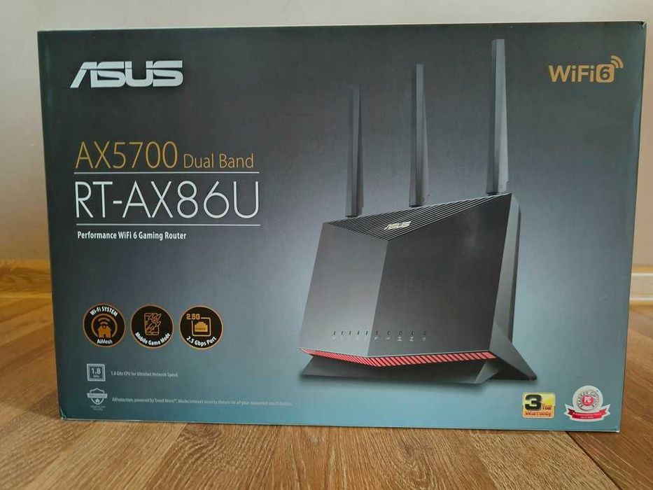 Router Asus RT-AX86U WiFi-6 2.5Gbps USB3.2x2