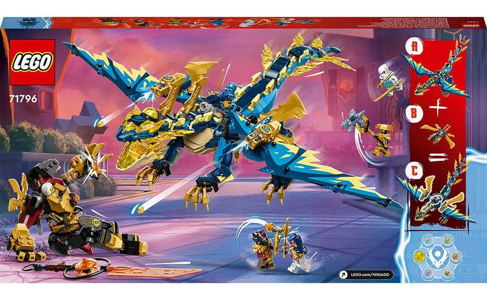 Lego Ninjago 71796 Стихийный Дракон против Робота Императрицы. В наличии