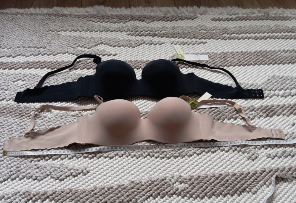 Staniki biały czarny beżowy