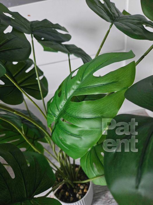 Sztuczny kwiat monstera 71 cm z doniczką ozdobna dom taras nowa