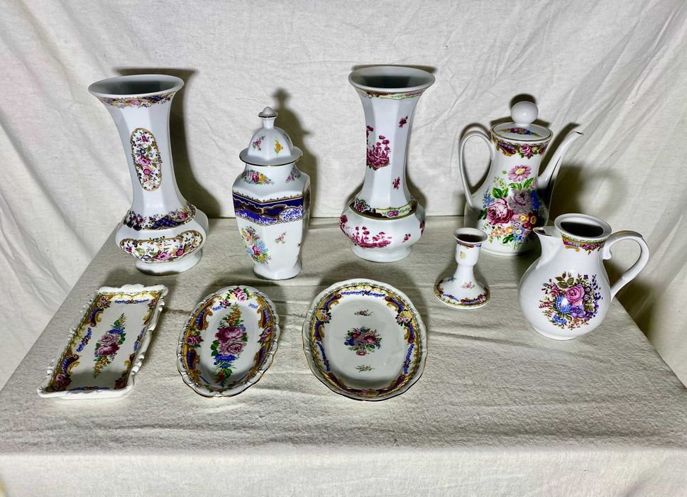 Serviço Luxo Porcelana Limoges / Depos – Lote Completo (4 Kits)