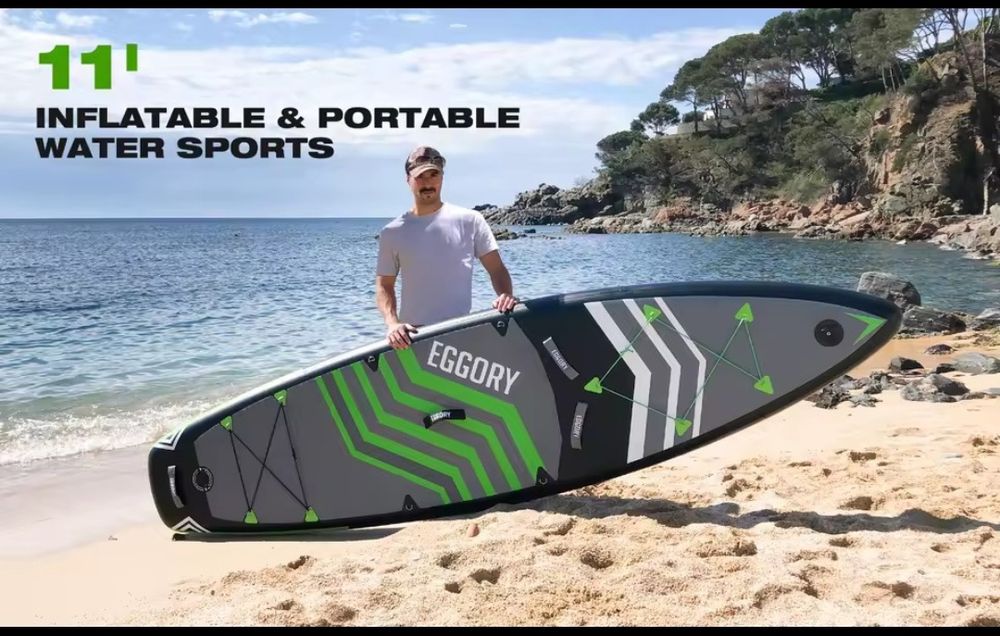 Deska SUP 335 cm pompowana do pływania komplet Gorzów Wielkopolski