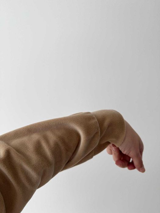 Made in Italy sukienka beżowa welurowa 44 xxl
