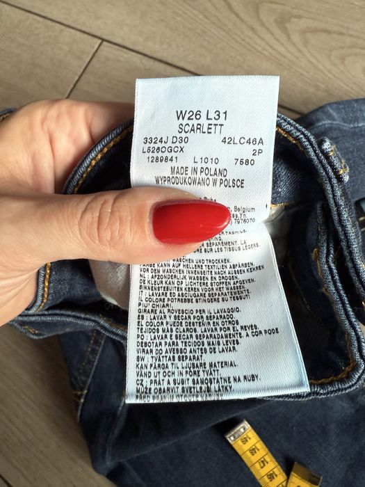 Spodnie Lee W26, L31, XXS