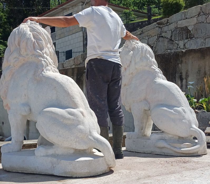 Estatua de leão magnifica