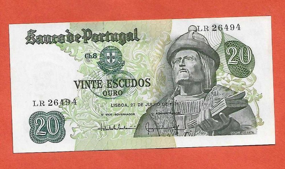 Nota de 20$00 de 1971 Nova