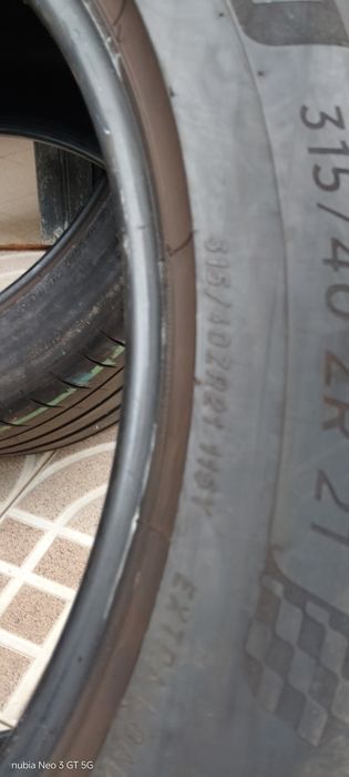 Pneus 315/40/21 Michelin semi novos
