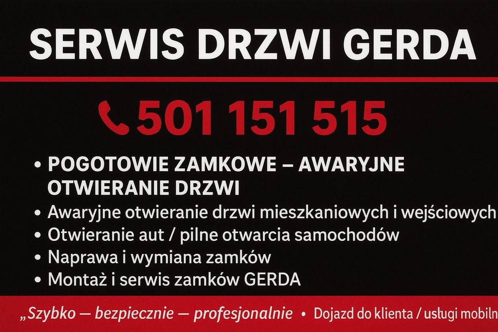 Ślusarz Zamki Montaż Wymiana Serwis Drzwi