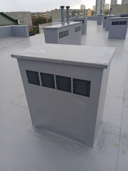 dachy płaskie membrana PVC  stropodach taras balkon  dach zielony