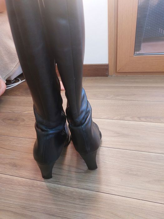 Botas de senhora pretas 37 cano alto