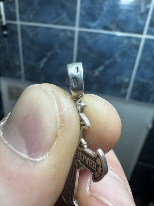 Хрестик Срібло 925 Проба 3 г з Чорнінням