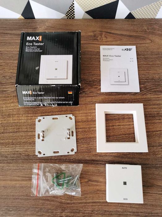 Przełącznik ECO eQ-3 MAX! BC-PB-2-WM-2 biały Homematic Smart Home