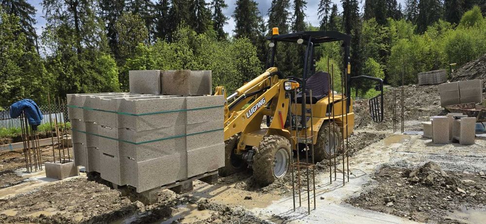 ładowarka E188 2T DMC, łyzka +widły, zamiana