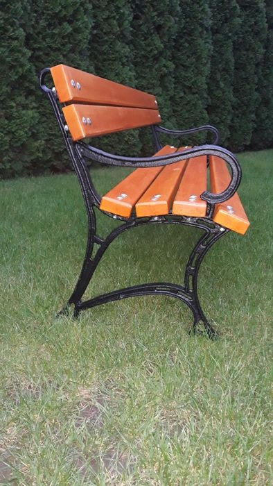 Ławka parkowa ogrodowa nogi żeliwne ,,królewska''