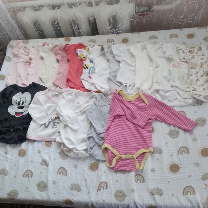 Бодіки для дівчинки 56 62 розмір