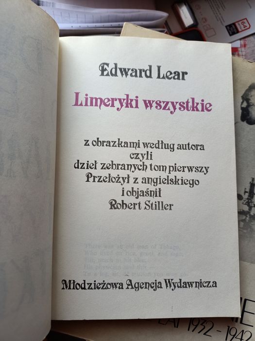 Limeryki Edward Lear