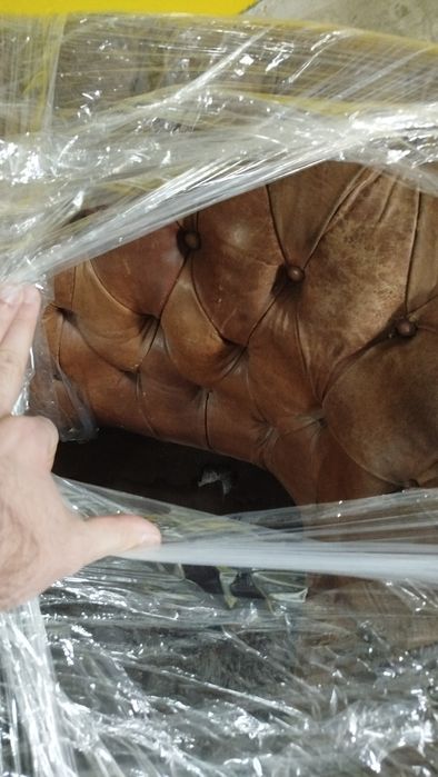 Terno de sofás Chesterfield