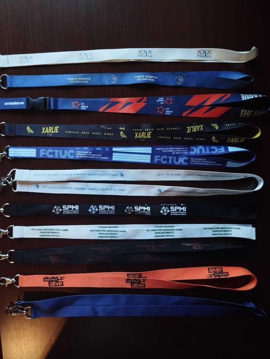 Coleção de fitas porta-chaves