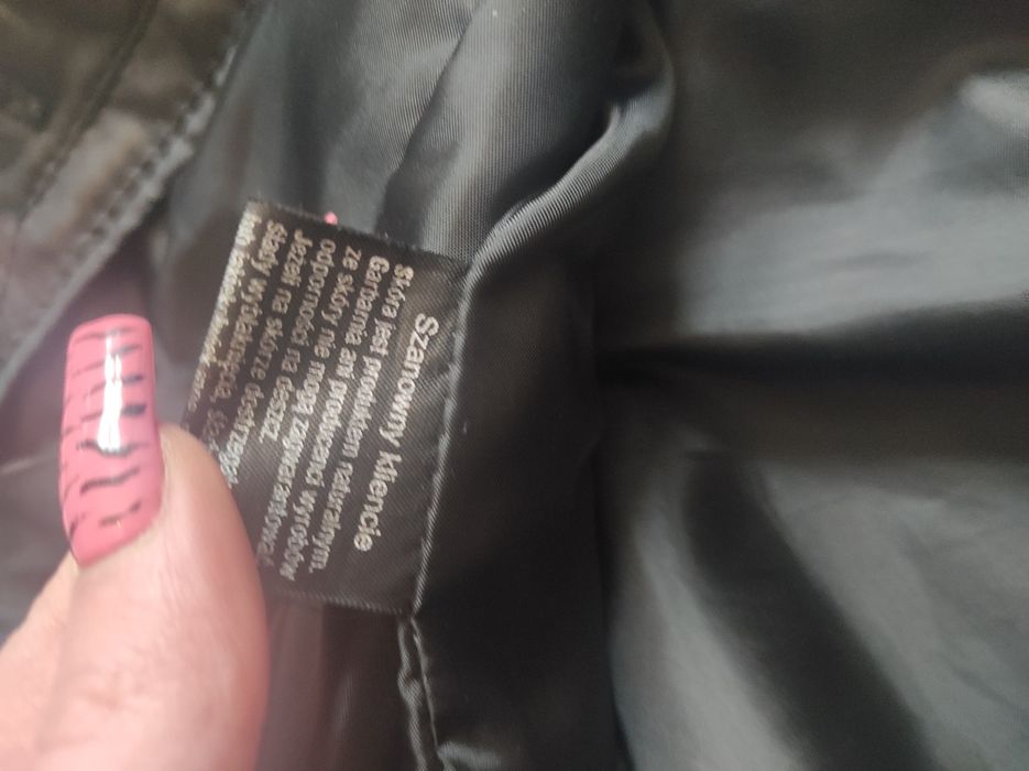 Płaszcz skóra naturalna elegancki