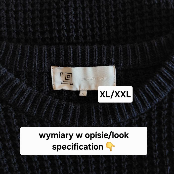 Duży sweter z kieszeniami