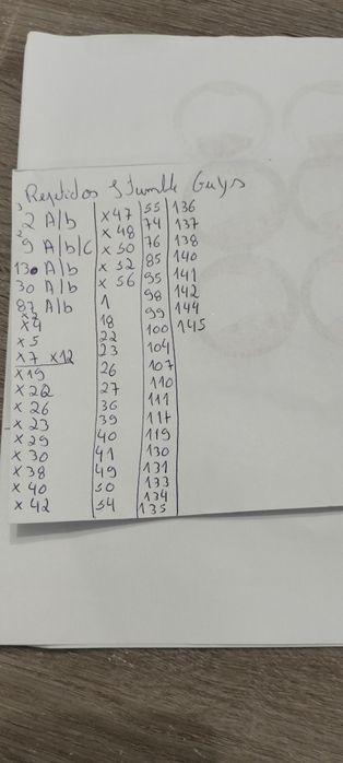 Troco cromos Stumble guys