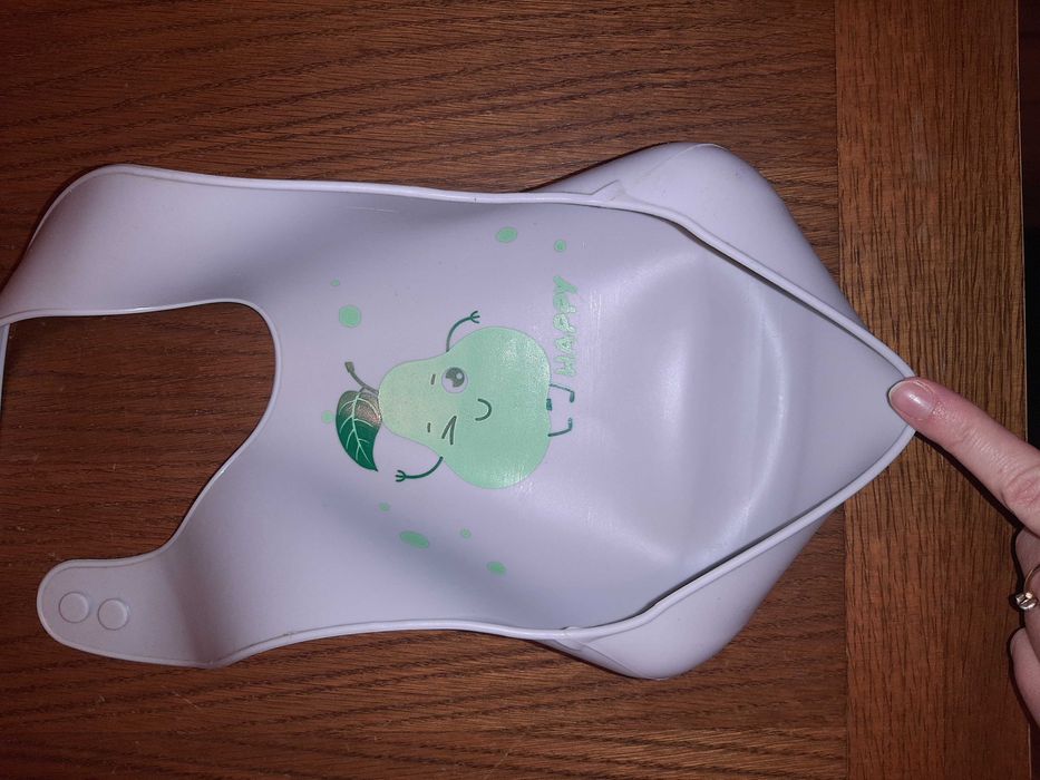 Śliniak z kieszonką z gryzakiem śliniaki 3 sztuki