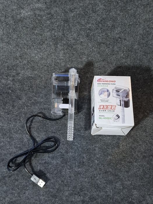 Mini filtro hang on / Cascata para aquário USB. NOVO.