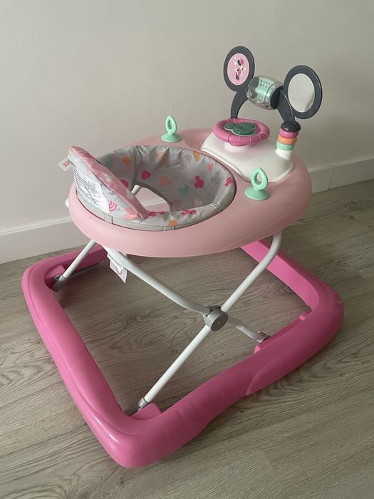 Andador rosa da Minnie Mouse