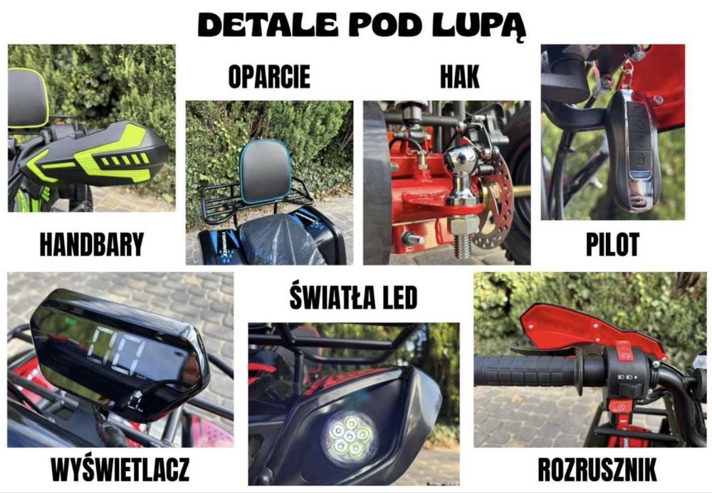 MINI QUAD Pelikan Torino 50CC Regulacja prędkości Oparcie Dostawa Raty