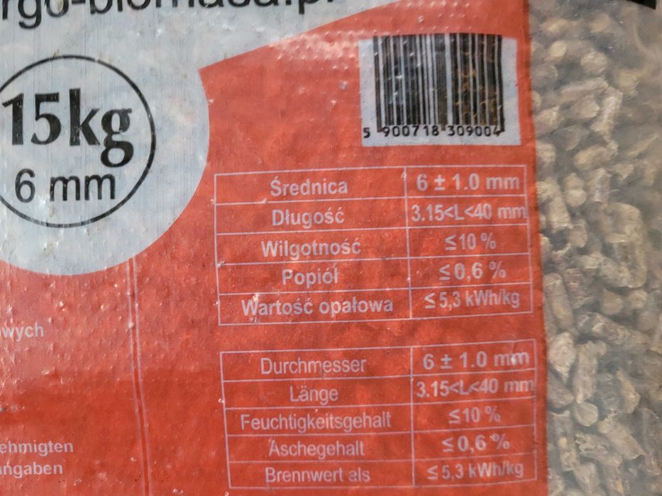 Pellet EB First Class 6 lub 8mm 975kg paleta - dostawa gratis