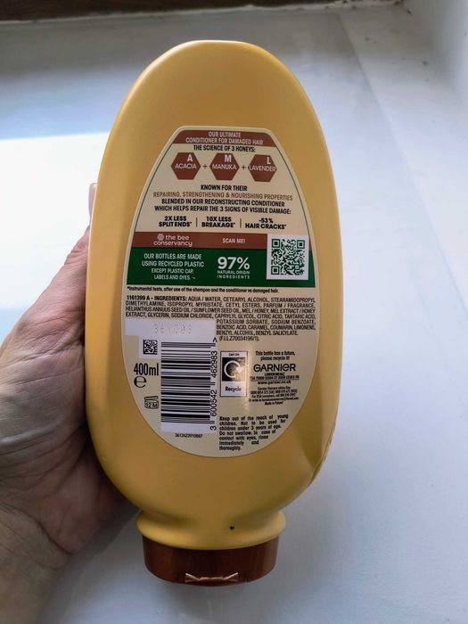 Odżywka do włosów Garnier Ultimate Blends Honey Treasures 400ml
